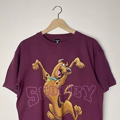 Buy Vintage 1998 Scooby Doo Burgundy Cartoon Network Warner Bros Tee T Shirt L • 45£