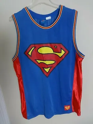 Buy Vintage Official Merch Superman # 1 Tank Jersey Shirt Men XL By DC Comics • 25.31£