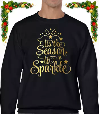 Buy Tis The Season To Sparkle Christmas Jumper Cool Festive Xmas Design Sweater New • 15.99£
