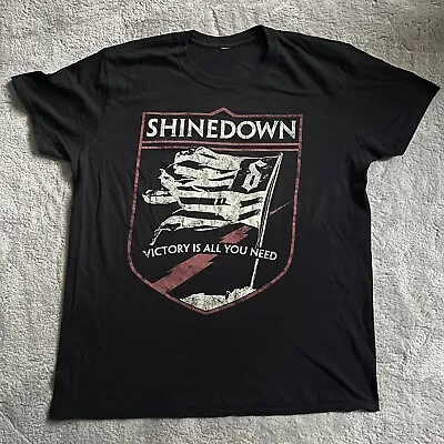 Buy Shinedown Threat To Survival World Tour T Shirt XL Black • 15£