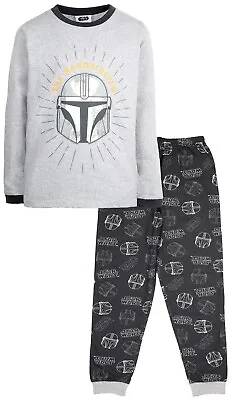 Buy Star Wars Kids Pyjamas Mandalorian Long Sleeve PJ Set Winter Cotton Christmas • 12.99£