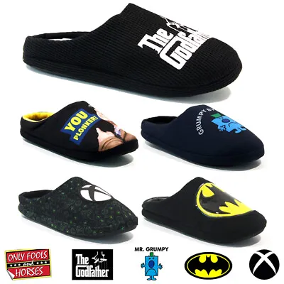 Buy Mens Batman Xbox Del Boy Mr Novelty Slippers Warm Comfort Fleece Winter Mules • 11.95£