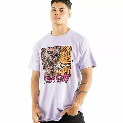Buy Official Star Wars Mens Chewbacca Japan T-shirt Purple S - XXL • 13.99£