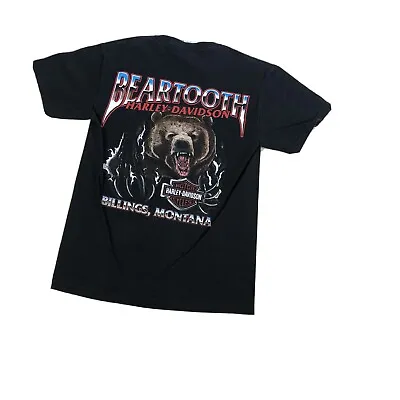 Buy Harley Davidson T-shirt Beartooth Billings Montana Size Small  • 28.34£