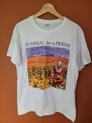 Buy Funeral For A Friend White Band T-Shirt  Large Mens • 10£