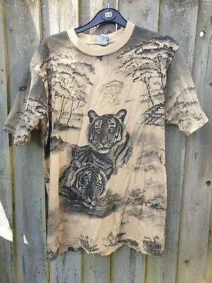 Buy Wildlife TIGER  T-shirt Size L - Allover Print • 12£
