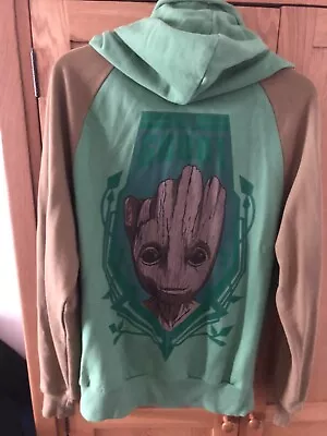 Buy Marvel Guardians Of The Galaxy 2 Groot Zipped Hoodie Jacket Small Adult • 14.99£