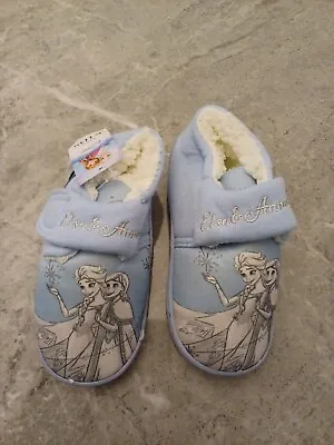 Buy M&S Kids' Disney Frozen Slippers Hard Bottoms Infant Size 9 EU 27 • 8.99£