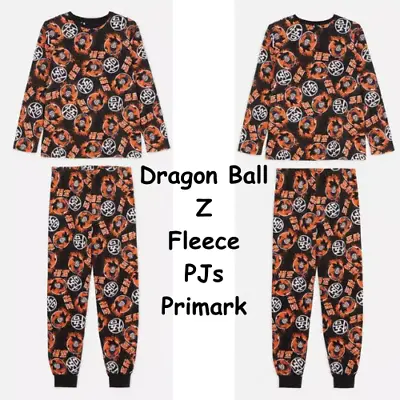 Buy Dragon Ball Z Fleece Pyjamas Pjs X Primark New Tags Licensed Merch 5-14 Yrs • 17£