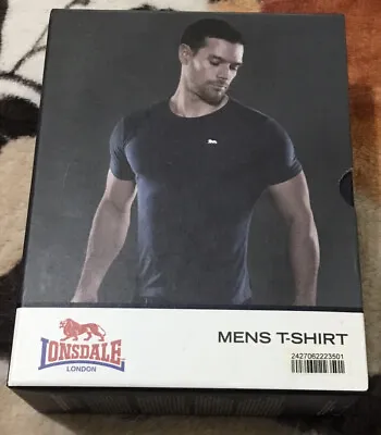 Buy Lonsdale Single TShirt Mens TeeTop Short Sleeve Crew Neck Athletic Sport In BOX. • 9.99£