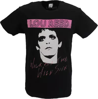 Buy Mens Black Official Lou Reed Walk On The Wildside T Shirt • 16.99£