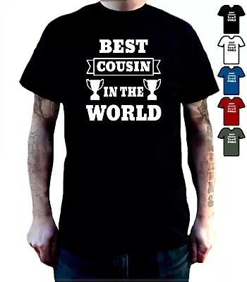 Buy BEST COUSIN IN THE WORLD T-Shirt Birthday Gift Christmas Present • 12.99£