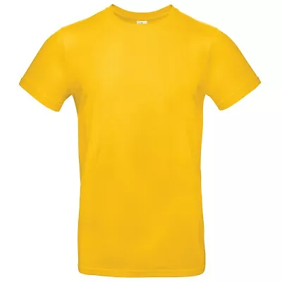 Buy Crew Neck Mens T-Shirt Short Sleeve Soft Cotton Quality Ringspun Tee B&C E190 • 7.43£