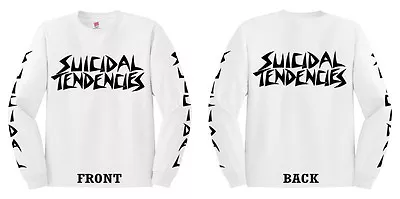 Buy Suicidal Tendencies - White Long Sleeve T Shirt Tee - S Xl Thrash Skate New • 25.99£