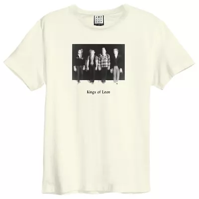 Buy Amplified Unisex Adult Blurred Photo Kings Of Leon Vintage T-Shirt GD1683 • 31.59£