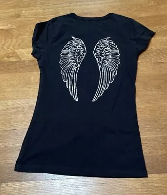 Buy Jimmy’Z Black Angel Wing T Shirt Size M • 23.68£