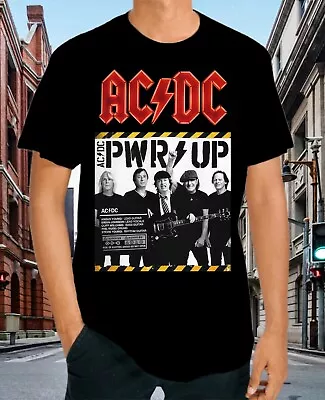 Buy AC/DC Power Up Tour Tshirt Size S-XXL Unisex Music Concert Tshirt In Black • 19£