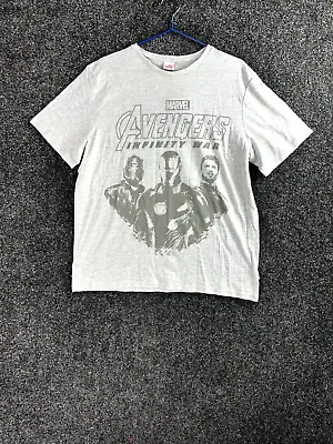 Buy Marvel Avengers Men T Shirt Size XL White Short Sleeve Crew Neck Regular Fit • 8.99£