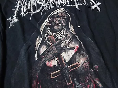 Buy NunSlaughter Old Rar Vintage LS Shirt Acid Witch Sabbat Profanatica L • 51.38£