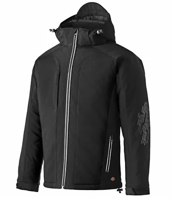 Buy Dickies Winter Jacket Softshell Black Medium Mens Waterproof Zip Jw7019 New • 45.99£