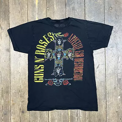 Buy Guns N' Roses T-Shirt Appetite For Destruction 90s Graphic Tee Black Mens Large • 20£