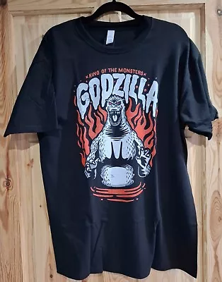 Buy Bioworld Black 100% Cotton Official Godzilla T-Shirt, Size Large Chest 44 /112cm • 5£