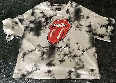 Buy Next Rolling Stones White/Black T-Shirt With Red Sequin Toungue Age 5 • 5.50£