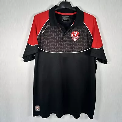 Buy O’Neills St Helens RFC Rugby League Black Red Polo T Shirt Official Merch 4XL • 17.99£