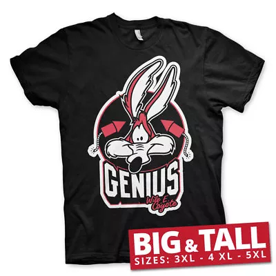 Buy Officially Licensed Wile E. Coyote - Genius BIG & TALL 3XL, 4XL, 5XL Men T-Shirt • 22.98£