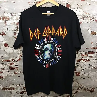 Buy Def Leppard T Shirt Black Rock Band Tee Download Festival L Large Brand New • 15.99£