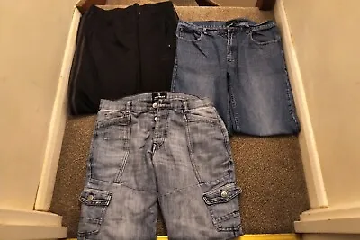 Buy Men's Lonsdale Trousers Pierre Cardin Airwalk Jeans Clothes Bundle 3 Items Used • 8£