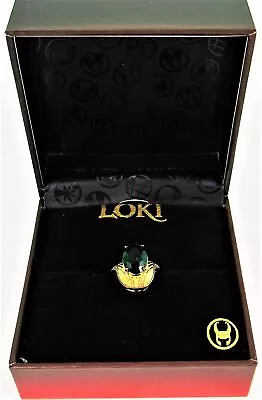 Buy Rock Love Marvel Loki Ring Limited Edition Size 8 Gold Plated Silver With Box FS • 141.74£