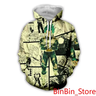 Buy Autumn Mens DBZ Son Goku&Vegeta Long Sleeve Sweatshirts Hoodie Pullover XXS-6XL • 27.59£