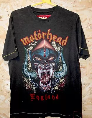 Buy Motörhead Vintage T-Shirt Womans Embroidered Jewelled Braided Rock Band Medium • 58.06£