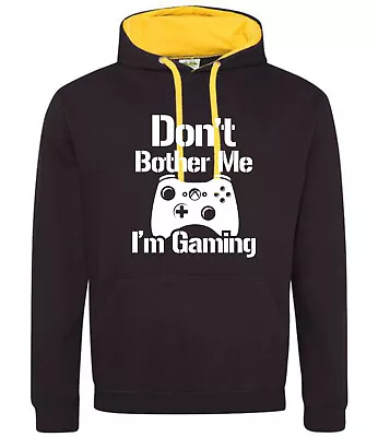 Buy Mens Gaming Hoodie Hoody Hooded Sweatshirt Dont Bother Me Im Gaming Gamer Gifts • 18.99£