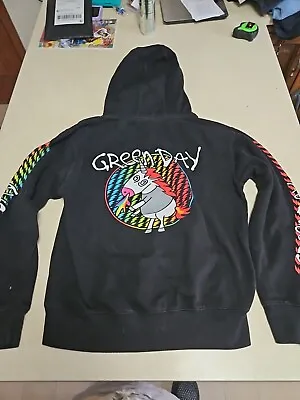 Buy Green Day  Father Of All  Rainbow Unicorn Hoodie Sweatshirt Adult Small Black  • 18.89£
