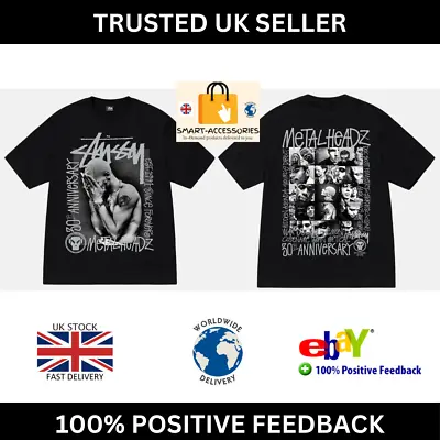 Buy Stussy X Metalheadz 30 Goldie T-Shirt  Black - Size XXL 2XL Fast & Free Delivery • 75£