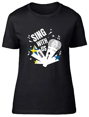 Buy Sweden Music Womens T-Shirt Sing With Us Ladies Gift Tee • 8.99£