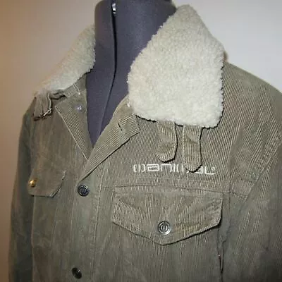 Buy Coat ANIMAL Padded Jacket Light Brown Corduroy Cord Has Additional Pile Collar M • 69.95£
