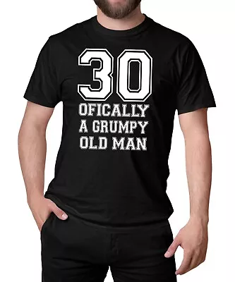 Buy Men's 2023 Birthday T-Shirt Officially A Grumpy Old Man Gift Idea Years 30-80 • 11.95£