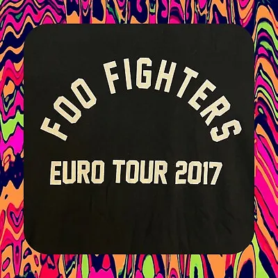 Buy Unworn FOO FIGHTERS 2017 EUROPEAN TOUR CONCERT T-Shirt XL DEADSTOCK NOS • 49.99£