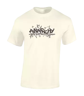Buy Anarchy Nothing Higher Fashion Mens T Shirt Cool Retro Protest Rebel Protest • 7.99£