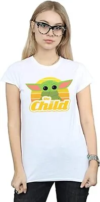 Buy New Women's The Mandalorian The Child Baby Yoda T-shirt White Sz S • 9.99£