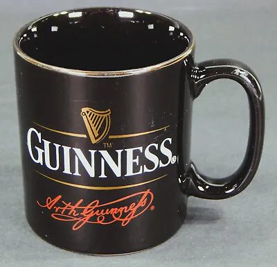 Buy GUINNESS BEER COFFEE MUG CUP OFFICIAL MERCH CERAMIC 10oz BLACK WITH GOLD TRIM • 8.10£