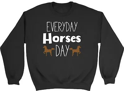 Buy Everyday Horses Day Kids Childrens Jumper Sweatshirt Boys Girls • 12.99£