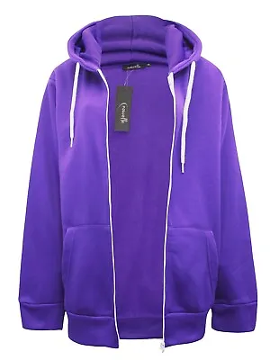 Buy Nouvelle Collection Hoodie Size 14 Purple Brushed Lining Pockets Cardigan • 9.99£
