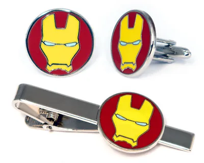 Buy Avengers Cufflinks, Ironman Tie Clip, Marvel Groomsmen Wedding Jewelry Nerd Gift • 18.90£
