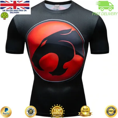 Buy Mens Compression Top Workout Cross Fit MMA Cycling Gym High Quality Cosplay Gym • 14.99£