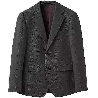 Buy Mens Tweed Coats Herringbone Vintage Jackets Wedding Blazer Tuxedos 42 44 46 48 • 56.93£