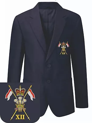 Buy 12th Royal Lancers Blazer Embroidered Regimental Crest • 60£